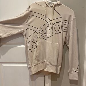 NWT Adidas beige small mens branded hoodie